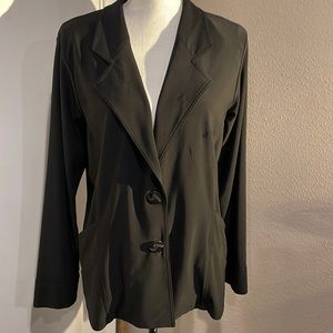 Sympli Lined 2 Button Black Blazer/Jacket - 14